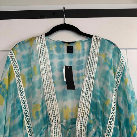 NWT STEVE MADDEN Tie-Dye Swim‎ Cover Up OSFM - Picture 6 of 8